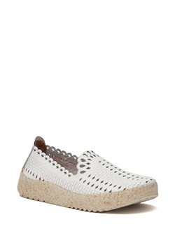 Comfortfusse Skórzane slippersy w kolorze białym ze sklepu Limango Polska w kategorii Lordsy damskie - zdjęcie 170909494