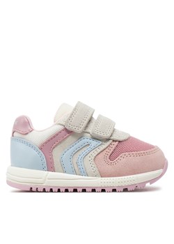 Sneakersy Geox B Alben Girl B453ZA 02214 C0674 M White/Rose ze sklepu eobuwie.pl w kategorii Buty sportowe dziecięce - zdjęcie 170910700