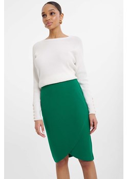 Elegancka spódnica damska asymetryczna- zielona ze sklepu 5.10.15 w kategorii Spódnice - zdjęcie 170910951