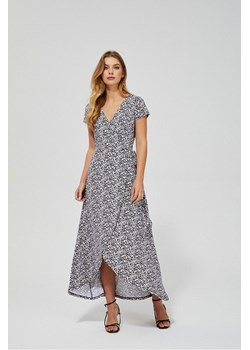 Długa sukienka we wzorki z krótkim rękawem ze sklepu 5.10.15 w kategorii Sukienki - zdjęcie 170910964