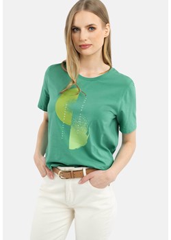 T-shirt z nadrukiem, Comfort Fit, T-LASH ze sklepu Volcano.pl w kategorii Bluzki damskie - zdjęcie 170911490