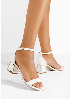 Białe eleganckie sandały Dantea ze sklepu Zapatos w kategorii Sandały damskie - zdjęcie 170912520