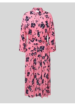 Sukienka koszulowa z wiskozy z wiązanym paskiem ze sklepu Peek&Cloppenburg  w kategorii Sukienki - zdjęcie 170913460