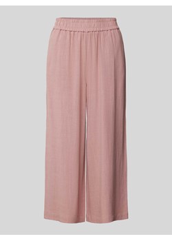 Spodnie materiałowe z szeroką,skróconą nogawką model ‘VINSTY’ ze sklepu Peek&Cloppenburg  w kategorii Spodnie damskie - zdjęcie 170913461