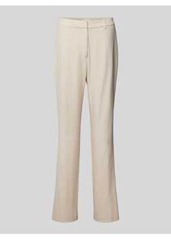 Spodnie materiałowe o kroju tapered fit z fakturowanym wzorem ze sklepu Peek&Cloppenburg  w kategorii Spodnie damskie - zdjęcie 170913681
