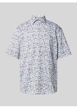 Koszula biznesowa o kroju comfort fit z nadrukiem na całej powierzchni ze sklepu Peek&Cloppenburg  w kategorii Koszule męskie - zdjęcie 170913883