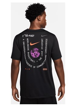 Męski T-shirt do koszykówki Dri-FIT Nike - Czerń ze sklepu Nike poland w kategorii T-shirty męskie - zdjęcie 170913962