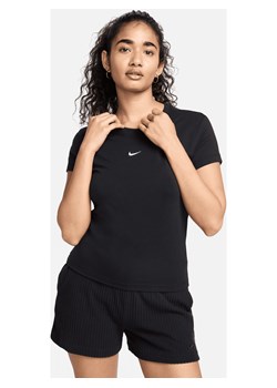 T-shirt damski Nike Sportswear Chill Knit - Czerń ze sklepu Nike poland w kategorii Bluzki damskie - zdjęcie 170914041