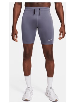 Męskie legginsy z wszytą bielizną do biegania o długości 1/2 Dri-FIT Nike Fast - Szary ze sklepu Nike poland w kategorii Spodenki męskie - zdjęcie 170914044