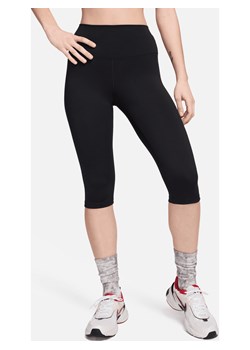 Damskie legginsy capri z wysokim stanem Nike One - Czerń ze sklepu Nike poland w kategorii Spodnie damskie - zdjęcie 170914051