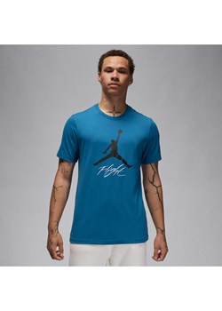 T-shirt męski Jordan Jumpman Flight - Niebieski ze sklepu Nike poland w kategorii T-shirty męskie - zdjęcie 170914072