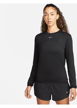 Damska koszulka z półokrągłym dekoltem do biegania Nike Dri-FIT Swift UV - Czerń ze sklepu Nike poland w kategorii Bluzki damskie - zdjęcie 170914110