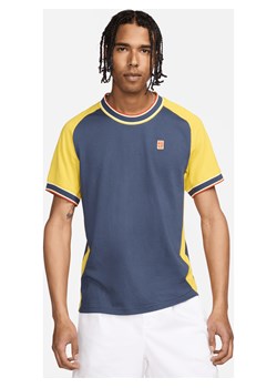 Męska koszulka z krótkim rękawem do tenisa NikeCourt Heritage - Niebieski ze sklepu Nike poland w kategorii T-shirty męskie - zdjęcie 170914213