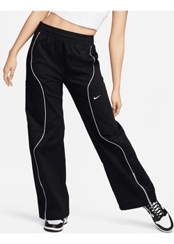 Damskie spodnie z tkaniny z wysokim stanem Nike Sportswear - Czerń ze sklepu Nike poland w kategorii Spodnie damskie - zdjęcie 170914282