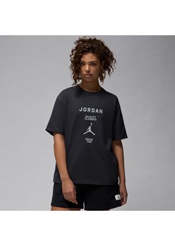 Damski T-shirt o fasonie typu girlfriend Jordan - Czerń ze sklepu Nike poland w kategorii Bluzki damskie - zdjęcie 170914334