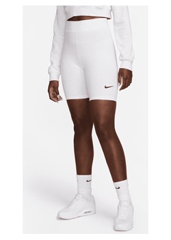 Damskie kolarki z wysokim stanem 20 cm Nike Sportswear Classic - Brązowy ze sklepu Nike poland w kategorii Szorty - zdjęcie 170914344