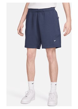 Męskie spodenki z dzianiny Nike Solo Swoosh - Niebieski ze sklepu Nike poland w kategorii Spodenki męskie - zdjęcie 170914403