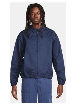 Męska kurtka harringtonka z tkaniny Nike Life - Niebieski ze sklepu Nike poland w kategorii Kurtki męskie - zdjęcie 170914433