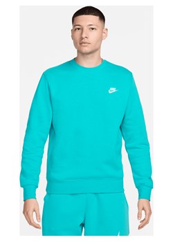 Męska bluza z dzianiny Nike Sportswear Club - Zieleń ze sklepu Nike poland w kategorii Bluzy męskie - zdjęcie 170914464