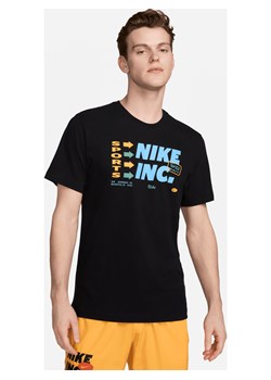 Męski T-shirt do fitnessu Nike Dri-FIT - Czerń ze sklepu Nike poland w kategorii T-shirty męskie - zdjęcie 170914540