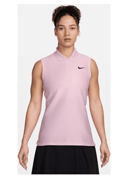 Damska koszulka polo bez rękawów do golfa Dri-FIT Nike Victory - Różowy ze sklepu Nike poland w kategorii Bluzki damskie - zdjęcie 170914602