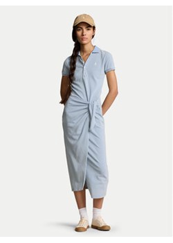 Polo Ralph Lauren Sukienka codzienna 211935605002 Niebieski Slim Fit ze sklepu MODIVO w kategorii Sukienki - zdjęcie 170918524
