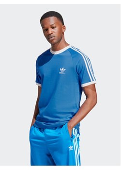 adidas T-Shirt adicolor Classics 3-Stripes IN7745 Niebieski Slim Fit ze sklepu MODIVO w kategorii T-shirty męskie - zdjęcie 170918650
