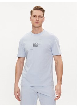 Calvin Klein T-Shirt Line Logo K10K112489 Niebieski Regular Fit ze sklepu MODIVO w kategorii T-shirty męskie - zdjęcie 170918702