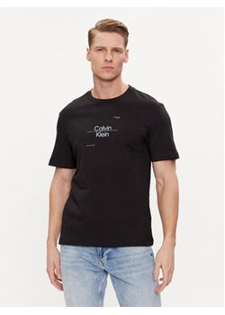 Calvin Klein T-Shirt Line Logo K10K112489 Czarny Regular Fit ze sklepu MODIVO w kategorii T-shirty męskie - zdjęcie 170918741