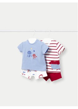 Mayoral Komplet 2 t-shirtów i spodenek 1628 Kolorowy Regular Fit ze sklepu MODIVO w kategorii Komplety niemowlęce - zdjęcie 170918870