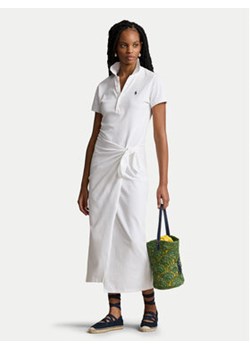 Polo Ralph Lauren Sukienka codzienna 211935605001 Biały Slim Fit ze sklepu MODIVO w kategorii Sukienki - zdjęcie 170918931