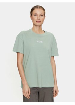 Vans T-Shirt Flying V Oversized VN0A7YUT Zielony Oversize ze sklepu MODIVO w kategorii Bluzki damskie - zdjęcie 170918941