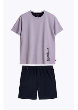 Piżama męska granatowo-fioletowa Sport NMP-365, Kolor granatowo-fioletowy, Rozmiar L, ATLANTIC ze sklepu Primodo w kategorii Piżamy męskie - zdjęcie 170919302