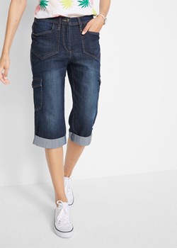 Dżinsy bojówki mid waist, ze stretchem ze sklepu bonprix w kategorii Jeansy damskie - zdjęcie 170919531