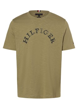 Tommy Hilfiger Koszulka męska Mężczyźni Bawełna oliwkowy nadruk ze sklepu vangraaf w kategorii T-shirty męskie - zdjęcie 170921042