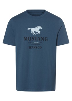 Mustang Koszulka męska - Styl Austin Mężczyźni Bawełna indygo nadruk ze sklepu vangraaf w kategorii T-shirty męskie - zdjęcie 170921052