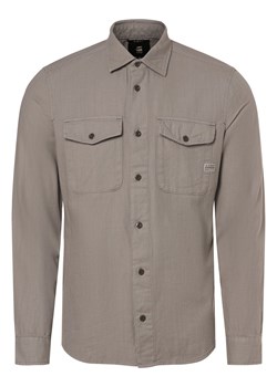 G-Star RAW Koszula męska Mężczyźni Slim Fit Bawełna szary jednolity ze sklepu vangraaf w kategorii Koszule męskie - zdjęcie 170921062