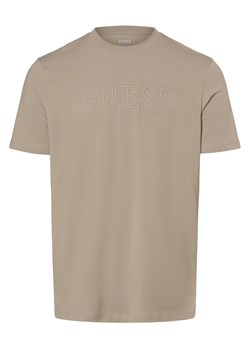 GUESS Koszulka męska Mężczyźni Bawełna szary nadruk ze sklepu vangraaf w kategorii T-shirty męskie - zdjęcie 170921064