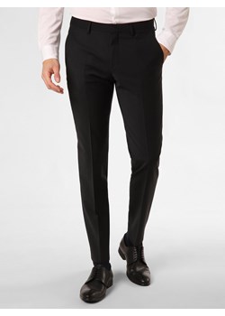 Roy Robson Spodnie Mężczyźni Slim Fit czarny jednolity ze sklepu vangraaf w kategorii Spodnie męskie - zdjęcie 170921091