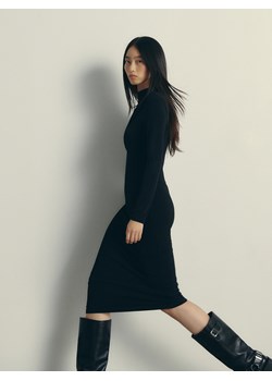 Reserved - Sukienka midi - czarny ze sklepu Reserved w kategorii Sukienki - zdjęcie 170922351