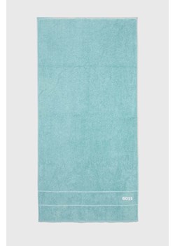 BOSS ręcznik bawełniany Plain Aruba Blue 70 x 140 cm ze sklepu ANSWEAR.com w kategorii Ręczniki - zdjęcie 170923823