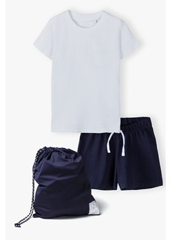 Komplet chłopięcy- T-shirt + spodenki + worek ze sklepu 5.10.15 w kategorii Komplety chłopięce - zdjęcie 170924682