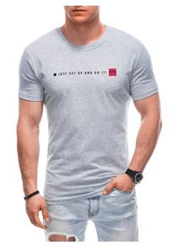 T-shirt męski z nadrukiem 1920S - szary ze sklepu Edoti w kategorii T-shirty męskie - zdjęcie 170924951