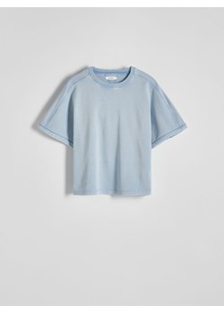 Reserved - T-shirt kimono z ozdobnym przeszyciem - jasnoniebieski ze sklepu Reserved w kategorii Bluzki damskie - zdjęcie 170925474