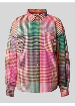 Bluzka koszulowa z listwą guzikową ze sklepu Peek&Cloppenburg  w kategorii Koszule damskie - zdjęcie 170927173