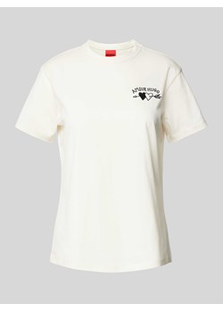 T-shirt z nadrukiem z logo model ‘Damacia’ ze sklepu Peek&Cloppenburg  w kategorii Bluzki damskie - zdjęcie 170927600