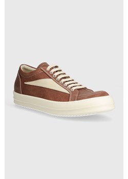Rick Owens tenisówki Denim Shoes Vintage Sneaks męskie kolor brązowy DU01D1803.SCFLVS.5411 ze sklepu PRM w kategorii Trampki męskie - zdjęcie 170928124