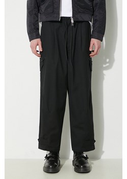Y-3 spodnie bawełniane Workwear Cargo Pants kolor czarny w fasonie cargo IN4345 ze sklepu PRM w kategorii Spodnie męskie - zdjęcie 170928170