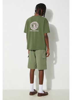 Drôle de Monsieur t-shirt bawełniany Le T-Shirt Art de la Table męski kolor zielony z nadrukiem D-TS186-CO134-KK ze sklepu PRM w kategorii T-shirty męskie - zdjęcie 170928222