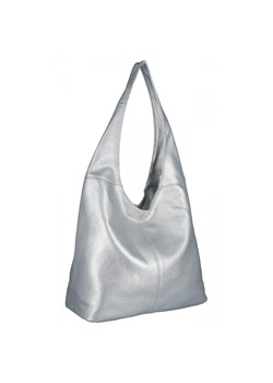 Uniwersalne Torebki Damskie Shopper Bag firmy Hernan HB0141 Srebrna ze sklepu PaniTorbalska w kategorii Torby Shopper bag - zdjęcie 170928350